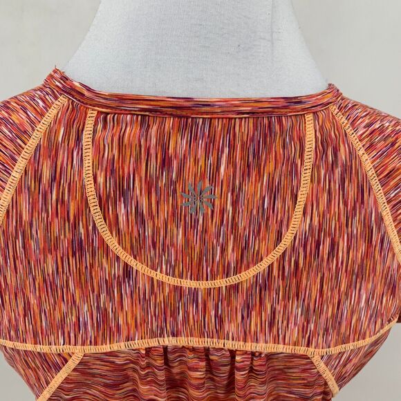 Atheta Pop Space Dye Shirt Womens XS Reflective Strip Short Sleeve Wicking Tee - Picture 7 of 14